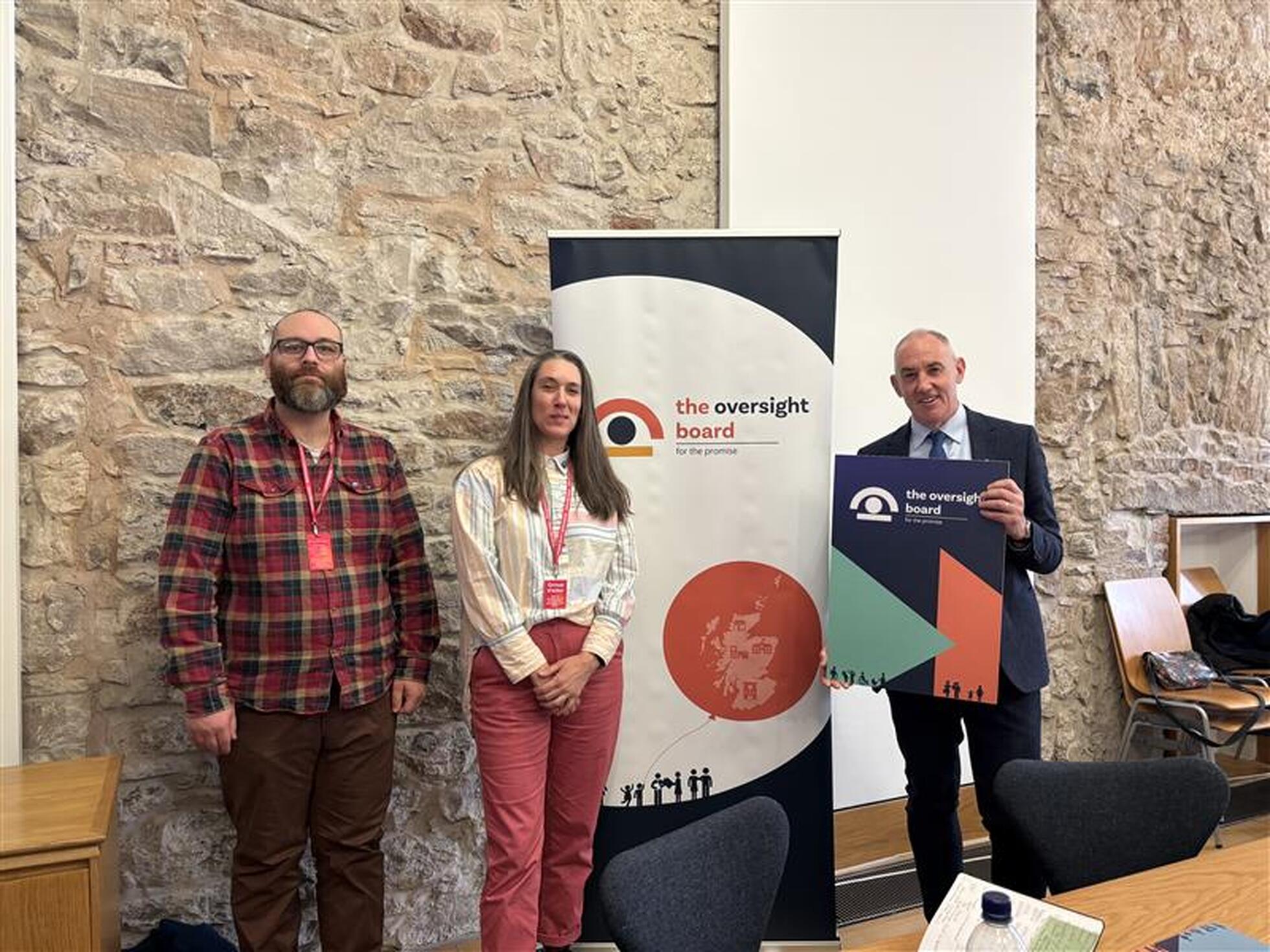 Members of The Oversight Board together with Scottish Parliamentarians.